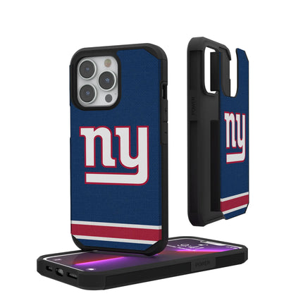 New York Giants Stripe Rugged Phone Case for Apple iPhone