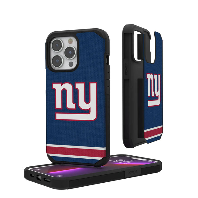 New York Giants Stripe Rugged Phone Case for Apple iPhone