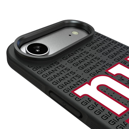 New York Giants Text Backdrop Bump Phone Case for Apple iPhone