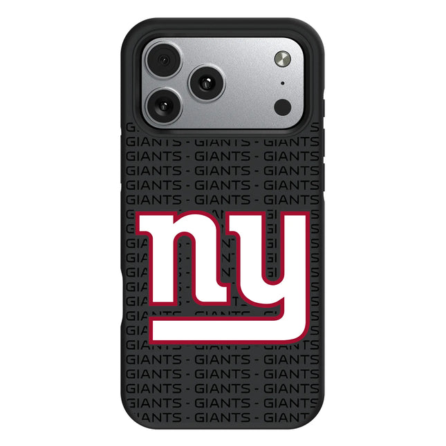 New York Giants Text Backdrop Bump Phone Case for Apple iPhone