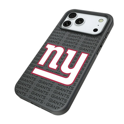 New York Giants Text Backdrop Bump Phone Case for Apple iPhone