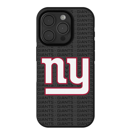 New York Giants Text Backdrop Bump Phone Case for Apple iPhone
