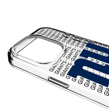 New York Giants Text Backdrop Clear Phone Case for Apple iPhone