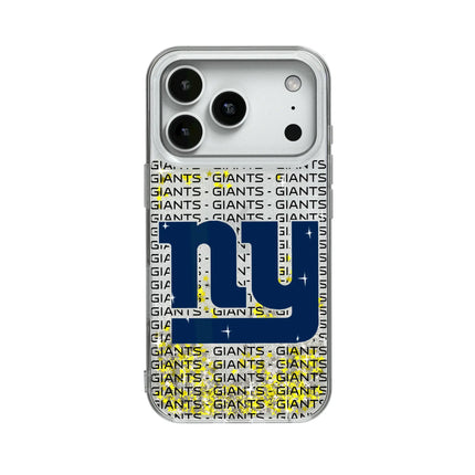 New York Giants Text Backdrop Glitter Phone Case for Apple iPhone