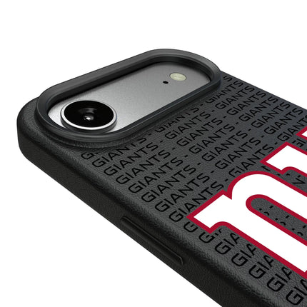 New York Giants Text Backdrop MagSafe Compatible Phone Case for Apple iPhone