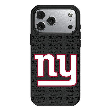 New York Giants Text Backdrop MagSafe Compatible Phone Case for Apple iPhone