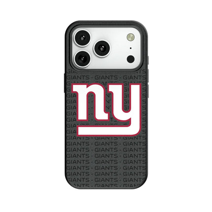 New York Giants Text Backdrop MagSafe Compatible Phone Case for Apple iPhone