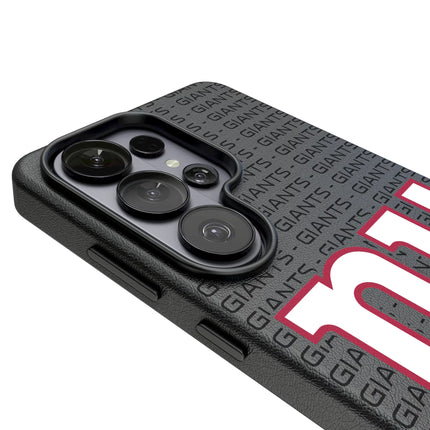 New York Giants Text Backdrop MagSafe Compatible Phone Case for Samsung Galaxy