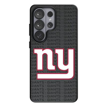 New York Giants Text Backdrop MagSafe Compatible Phone Case for Samsung Galaxy