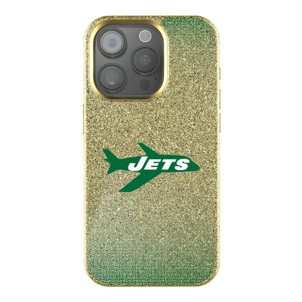 New York Jets 1963 Historic Collection Linen Bling Phone Case for Apple iPhone