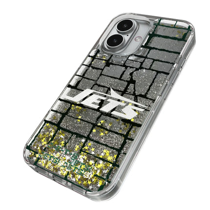 New York Jets Brick Glitter Phone Case for Apple iPhone