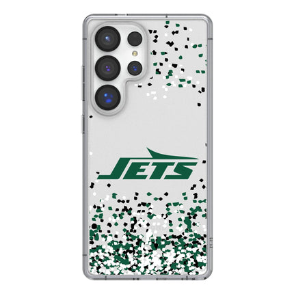 New York Jets Confetti Clear Phone Case for Samsung Galaxy