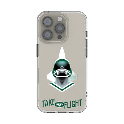 New York Jets Deco Clear Phone Case for Apple iPhone