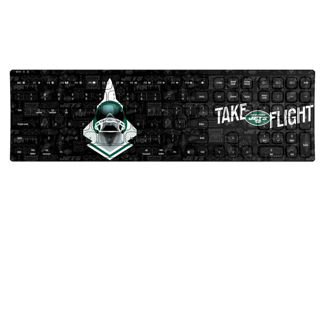 New York Jets Deco Curved Wireless Keyboard