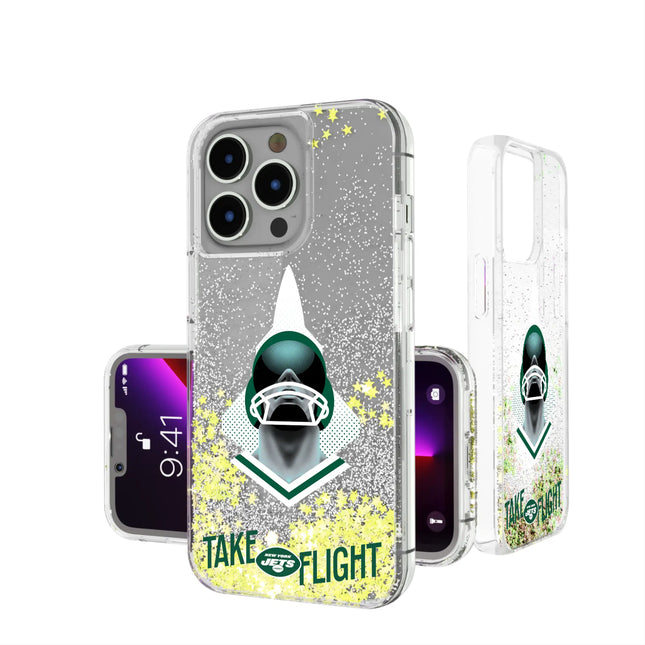 New York Jets Deco Glitter Phone Case for Apple iPhone