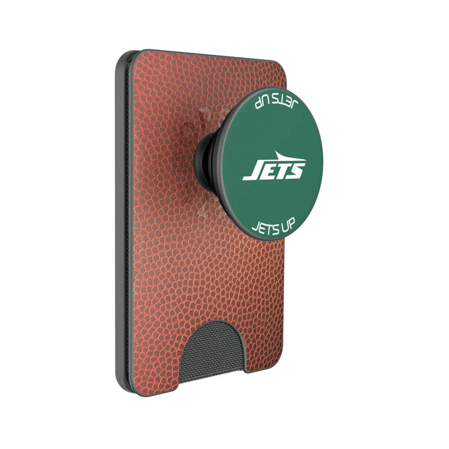 New York Jets Football PopSockets MagSafe-Compatible PopWallet+