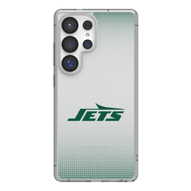 New York Jets Linen Clear Phone Case for Samsung Galaxy