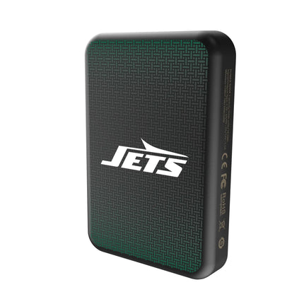 New York Jets Linen Wireless Mag Power Bank