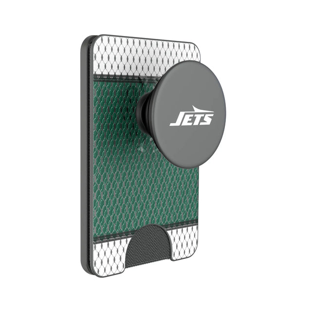 New York Jets Mesh PopSockets MagSafe-Compatible PopWallet+