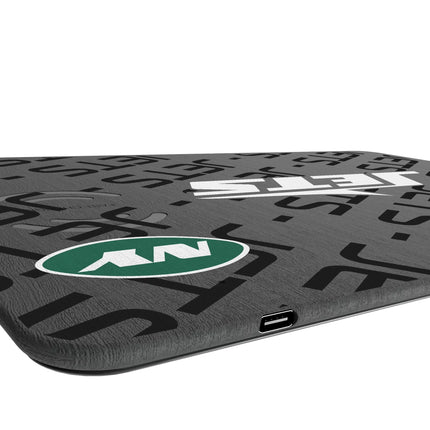 New York Jets Monocolor Tilt 15-Watt Wireless Charger and Mouse Pad