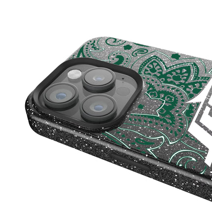 New York Jets Paisley Black Bling Phone Case for Apple iPhone