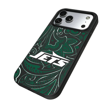 New York Jets Paisley MagSafe Compatible Phone Case for Apple iPhone