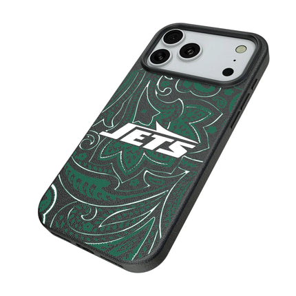 New York Jets Paisley MagSafe Compatible Phone Case for Apple iPhone