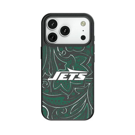 New York Jets Paisley MagSafe Compatible Phone Case for Apple iPhone