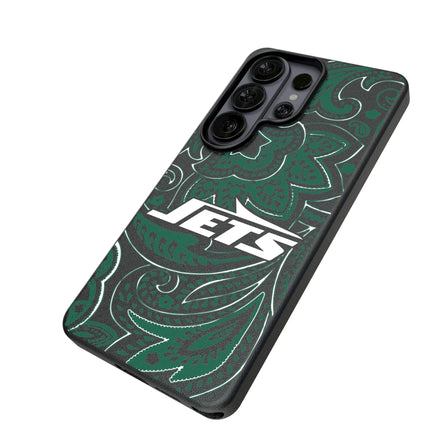 New York Jets Paisley MagSafe Compatible Phone Case for Samsung Galaxy