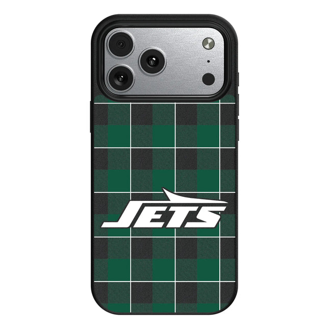 New York Jets Plaid MagSafe Compatible Phone Case for Apple iPhone