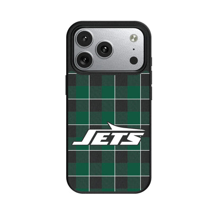 New York Jets Plaid MagSafe Compatible Phone Case for Apple iPhone