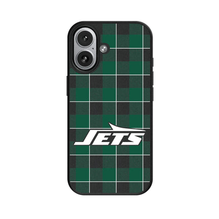 New York Jets Plaid MagSafe Compatible Phone Case for Apple iPhone