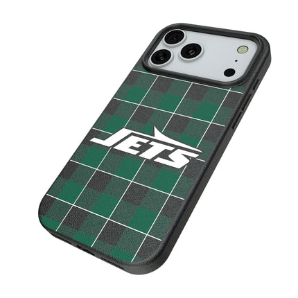 New York Jets Plaid MagSafe Compatible Phone Case for Apple iPhone