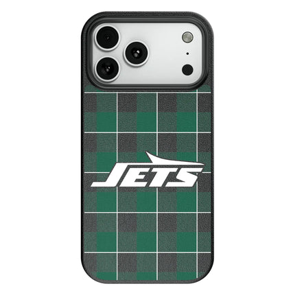 New York Jets Plaid MagSafe Compatible Phone Case for Apple iPhone