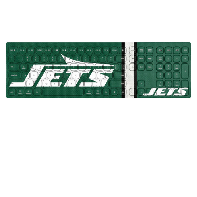 New York Jets Stripe Curved Wireless Keyboard