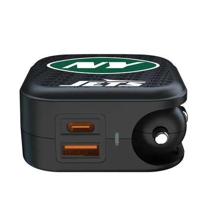 New York Jets Text Backdrop 2 in 1 USB A/C Charger