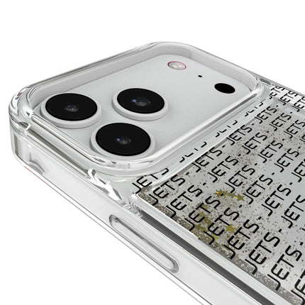New York Jets Text Backdrop Glitter Phone Case for Apple iPhone