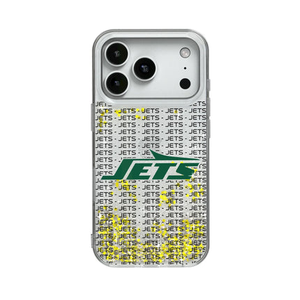 New York Jets Text Backdrop Glitter Phone Case for Apple iPhone