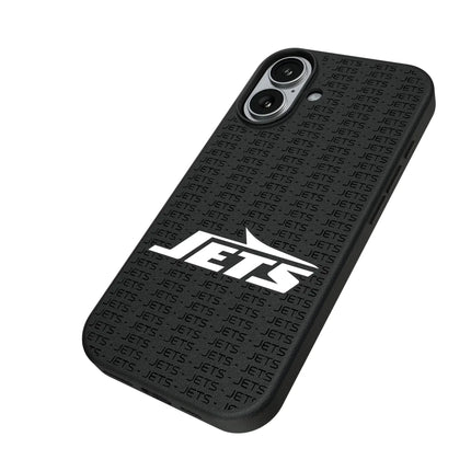 New York Jets Text Backdrop MagSafe Compatible Phone Case for Apple iPhone