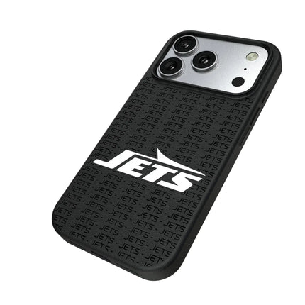 New York Jets Text Backdrop MagSafe Compatible Phone Case for Apple iPhone
