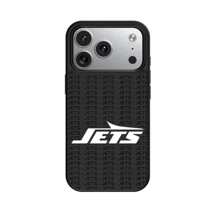 New York Jets Text Backdrop MagSafe Compatible Phone Case for Apple iPhone