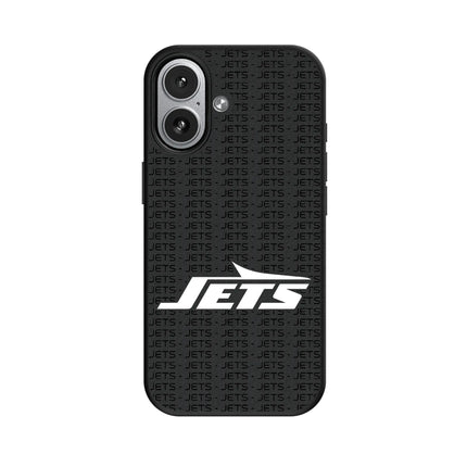 New York Jets Text Backdrop MagSafe Compatible Phone Case for Apple iPhone