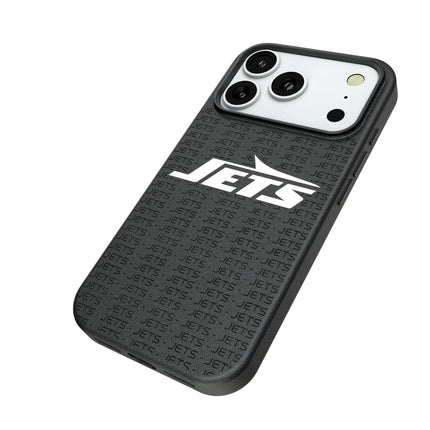 New York Jets Text Backdrop MagSafe Compatible Phone Case for Apple iPhone