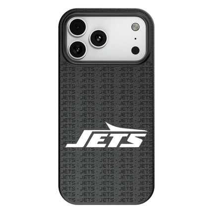 New York Jets Text Backdrop MagSafe Compatible Phone Case for Apple iPhone
