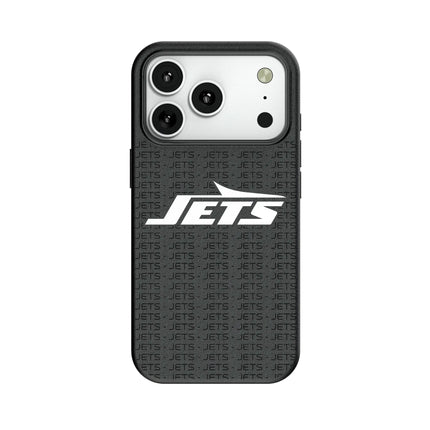 New York Jets Text Backdrop MagSafe Compatible Phone Case for Apple iPhone