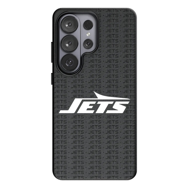 New York Jets Text Backdrop MagSafe Compatible Phone Case for Samsung Galaxy