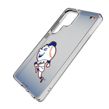 New York Mets 2014 - Cooperstown Collection Linen Clear Phone Case for Samsung Galaxy