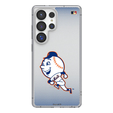 New York Mets 2014 - Cooperstown Collection Linen Clear Phone Case for Samsung Galaxy