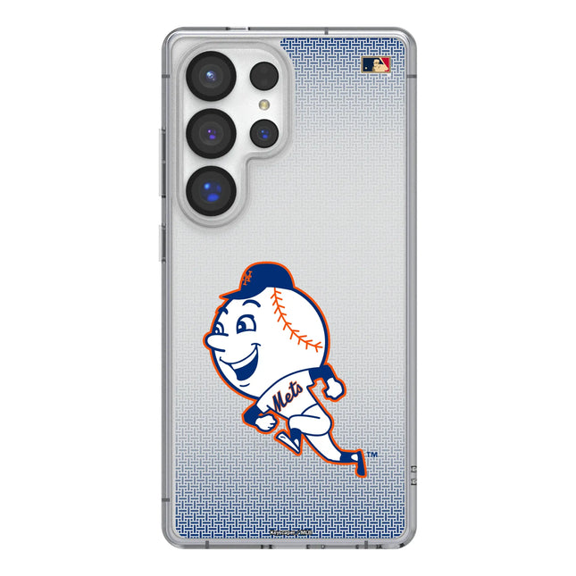 New York Mets 2014 - Cooperstown Collection Linen Clear Phone Case for Samsung Galaxy