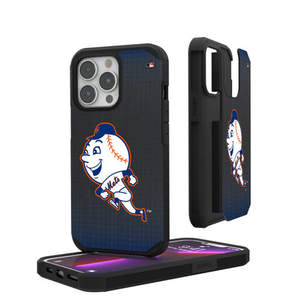 New York Mets 2014 - Cooperstown Collection Linen Rugged Phone Case for Apple iPhone